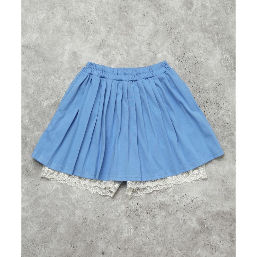エマーブル AIMABLE 【安心のインパン付き】裾レースプリーツキュロットスカート ( 100 110 120 130 140 ) 子ども服 女の子 | AIMABLE | 04