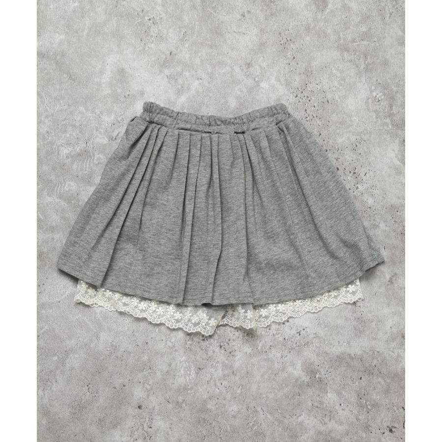 エマーブル AIMABLE 【安心のインパン付き】裾レースプリーツキュロットスカート ( 100 110 120 130 140 ) 子ども服 女の子 | AIMABLE | 05
