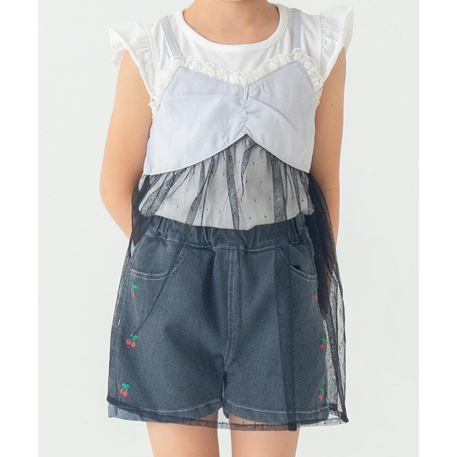 エマーブル AIMABLE さくらんぼ ショートパンツ ( 100 110 120 130 140 ) 子ども服 女の子 キッズ | AIMABLE | 01