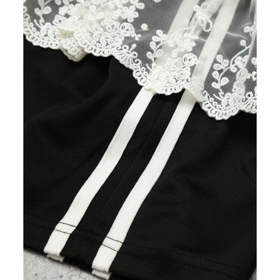 エマーブル AIMABLE 【甘辛MIX・レイヤード風】サイドライン / デニムショートパンツ ( 100 110 120 130 140 ) 子ども服 女の子 キッズ | AIMABLE | 13