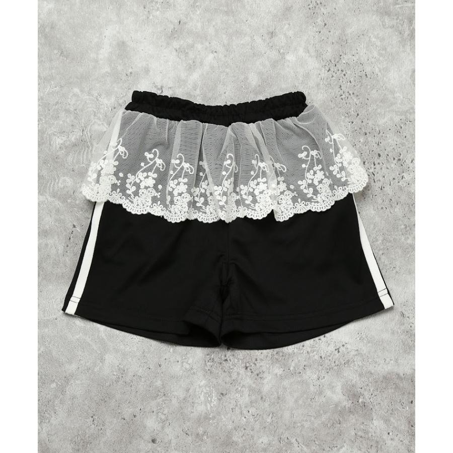 エマーブル AIMABLE 【甘辛MIX・レイヤード風】サイドライン / デニムショートパンツ ( 100 110 120 130 140 ) 子ども服 女の子 キッズ | AIMABLE | 05