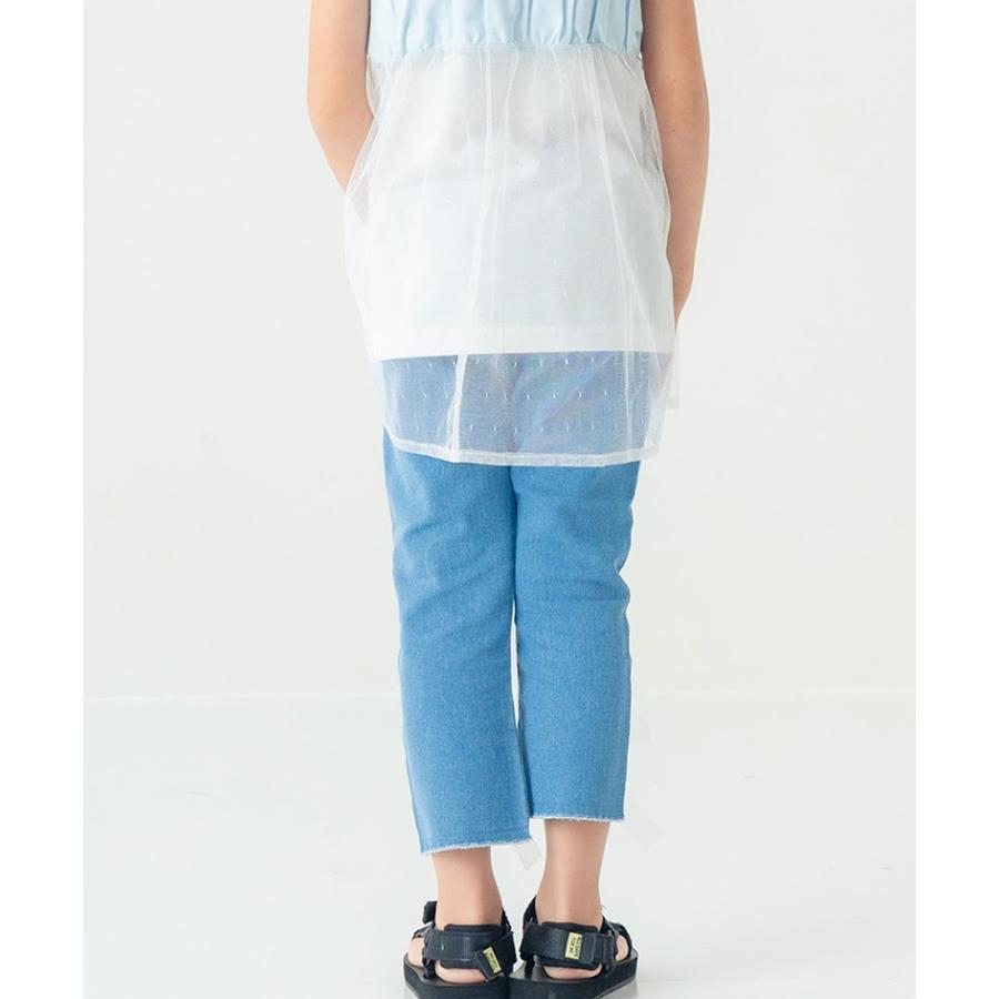 エマーブル AIMABLE 【ふわっとリボン×ストレッチ】裾スリットパンツ ( 100 110 120 130 140 ) 子ども服 女の子 キッズ | DILASH | 03