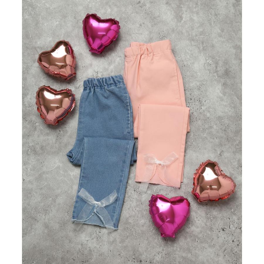 エマーブル AIMABLE 【ふわっとリボン×ストレッチ】裾スリットパンツ ( 100 110 120 130 140 ) 子ども服 女の子 キッズ | DILASH | 07