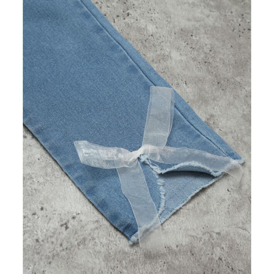 エマーブル AIMABLE 【ふわっとリボン×ストレッチ】裾スリットパンツ ( 100 110 120 130 140 ) 子ども服 女の子 キッズ | DILASH | 09