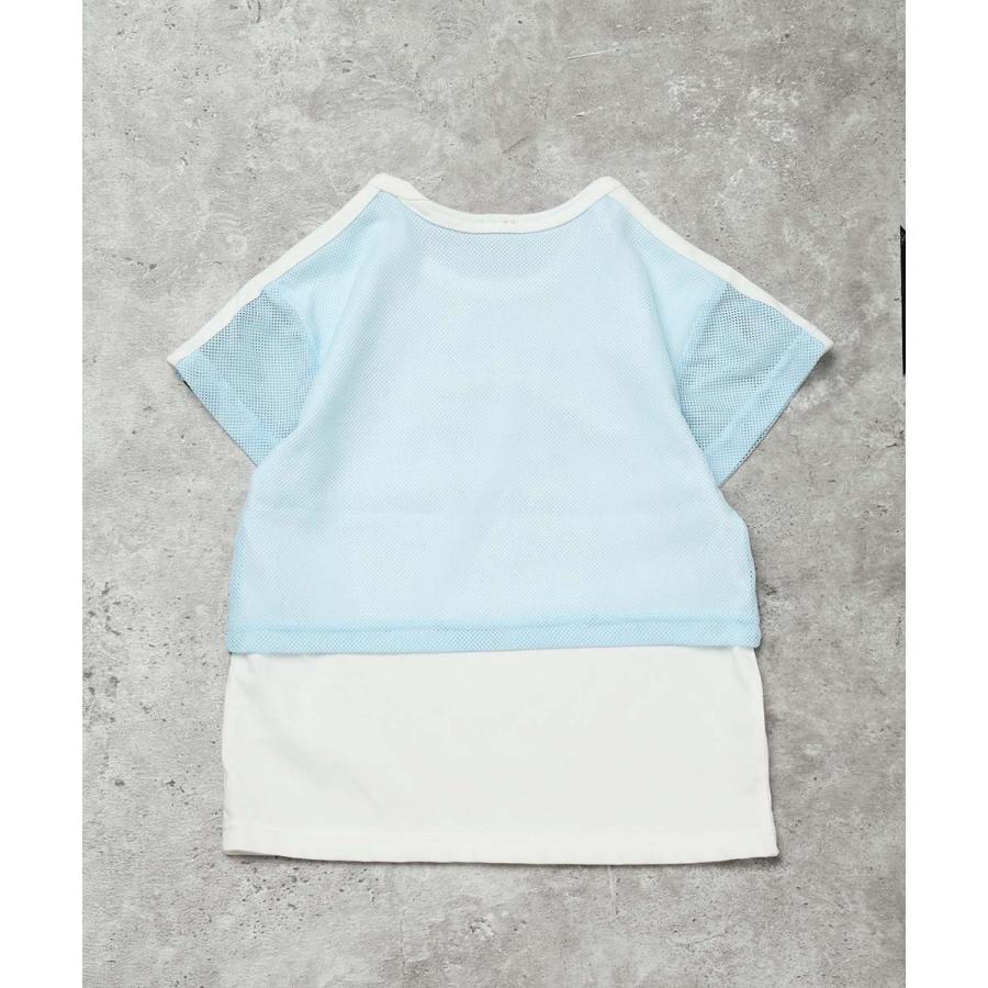 エマーブル AIMABLE 【メッシュ×レイヤード】 ナンバリングTシャツ ( 110 120 130 140 )　子ども服 キッズ ジュニア 女の子 | AIMABLE | 03