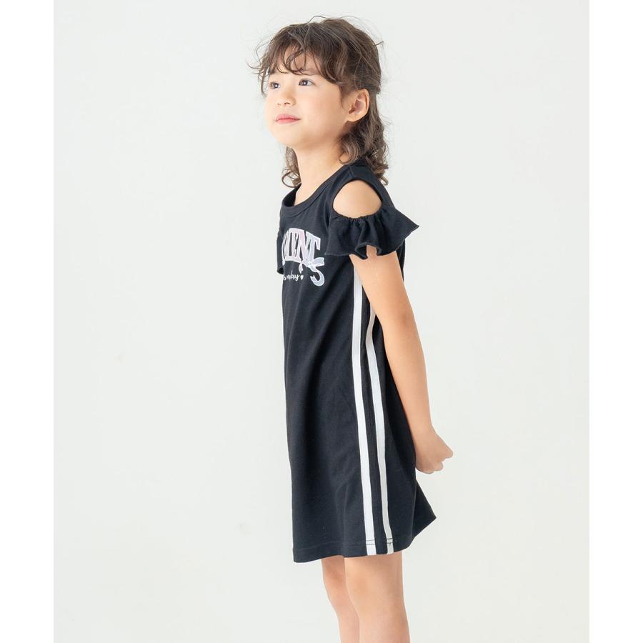 エマーブル AIMABLE 【スポーティー×ガーリー】 サイドライン肩開きワンピース ( 110 120 130 140 )　子ども服 キッズ | AIMABLE | 10