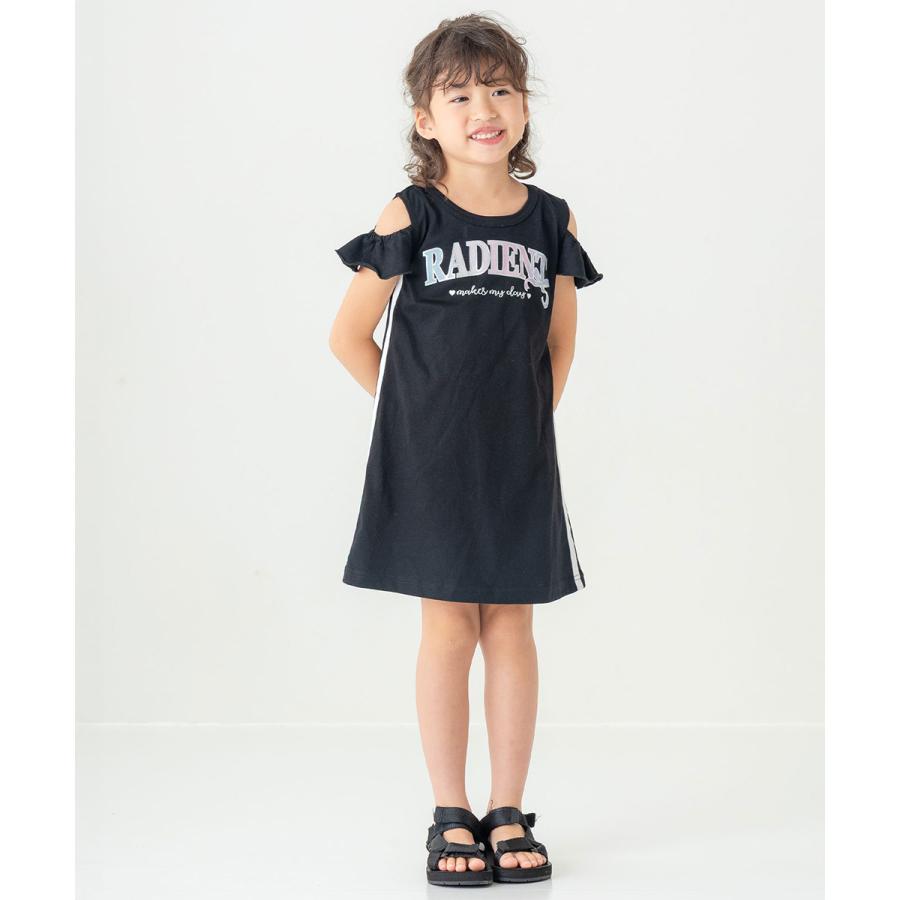 エマーブル AIMABLE 【スポーティー×ガーリー】 サイドライン肩開きワンピース ( 110 120 130 140 )　子ども服 キッズ | AIMABLE | 11