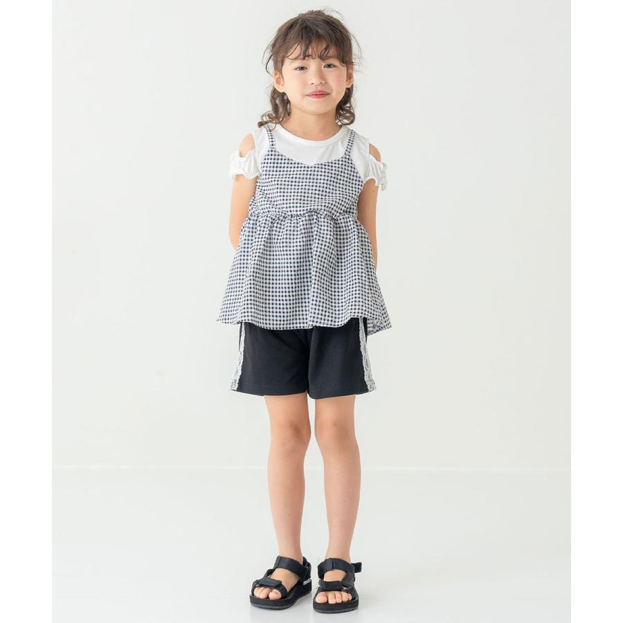 エマーブル AIMABLE 【甘辛スポーティー】 サイドレースライン ショートパンツ ( 110 120 130 140 )　子ども服 キッズ | AIMABLE | 03