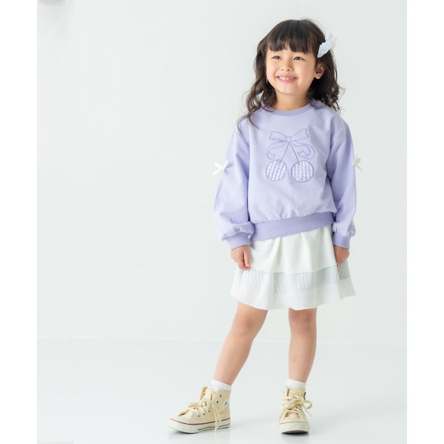 エマーブル AIMABLE ビビッグチェリートレーナー（裏毛） ( 100 110 120 130 140 ) 子ども服 キッズ 小学生 女の子 | DILASH | 12