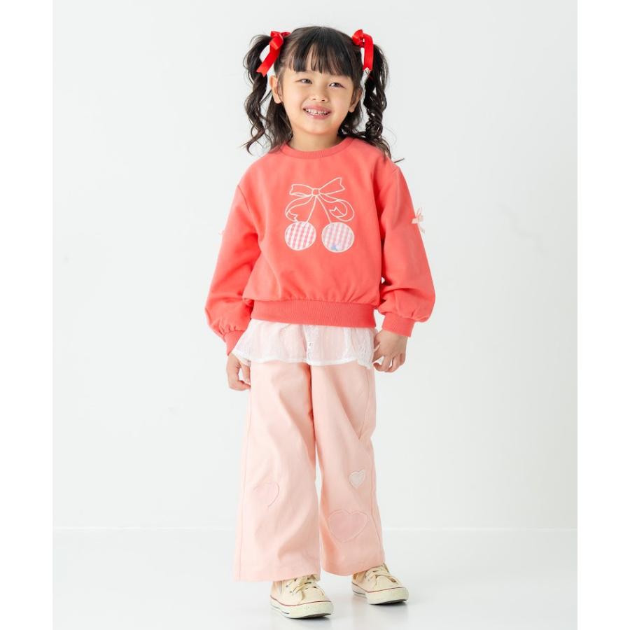 エマーブル AIMABLE ビビッグチェリートレーナー（裏毛） ( 100 110 120 130 140 ) 子ども服 キッズ 小学生 女の子 | DILASH | 14