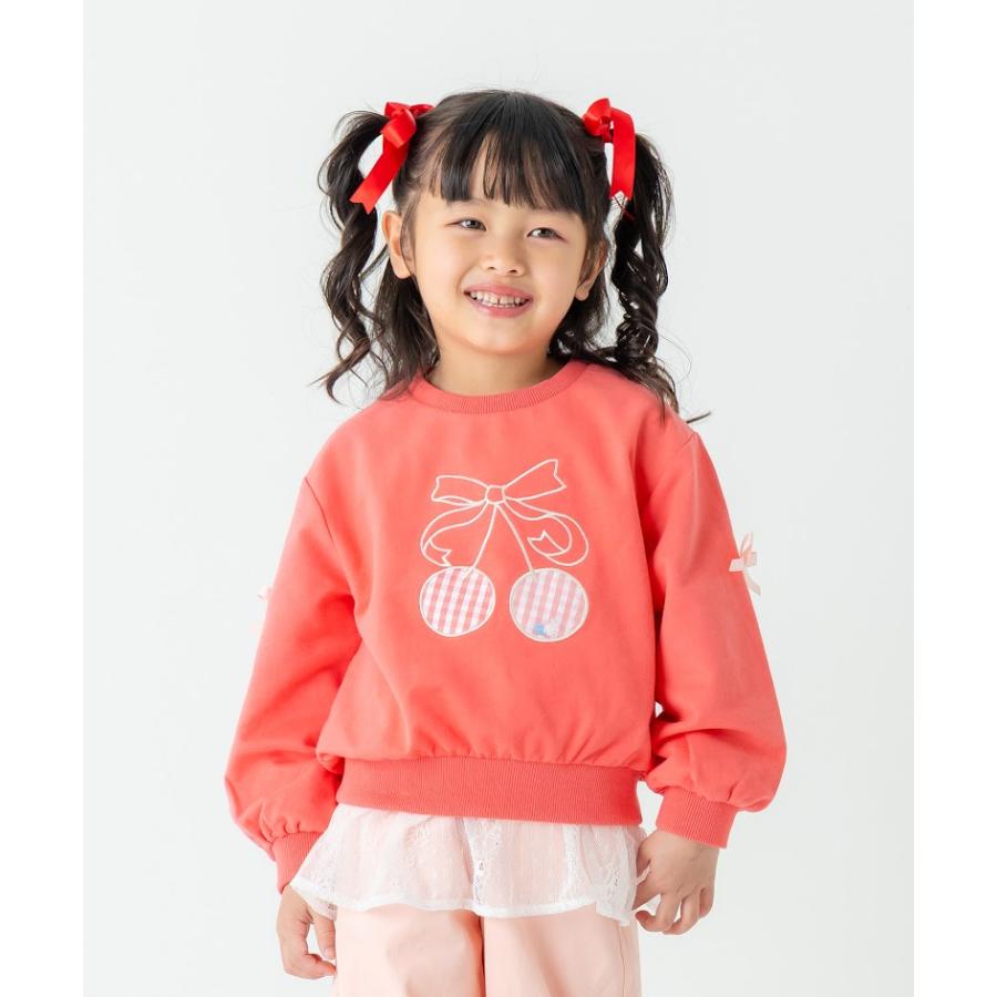 エマーブル AIMABLE ビビッグチェリートレーナー（裏毛） ( 100 110 120 130 140 ) 子ども服 キッズ 小学生 女の子 | DILASH | 15