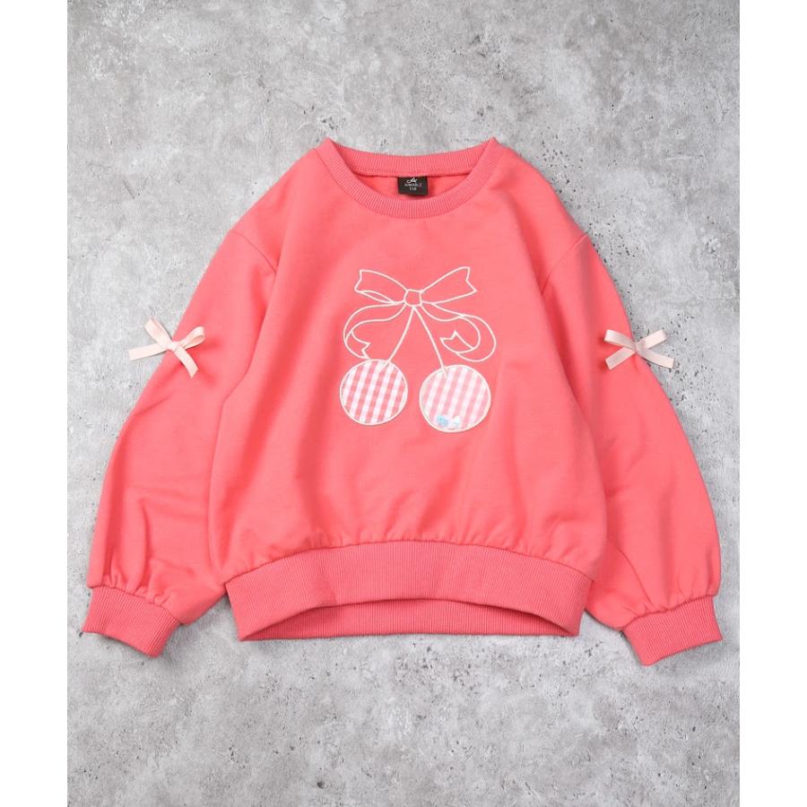 エマーブル AIMABLE ビビッグチェリートレーナー（裏毛） ( 100 110 120 130 140 ) 子ども服 キッズ 小学生 女の子 | DILASH | 02