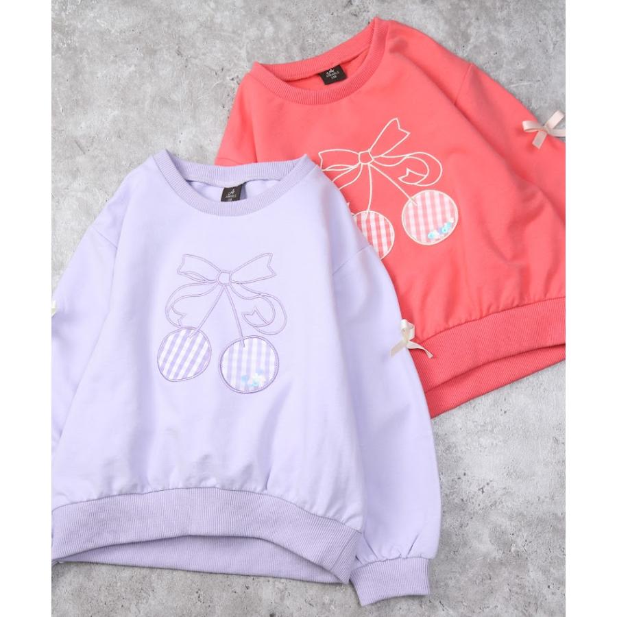 エマーブル AIMABLE ビビッグチェリートレーナー（裏毛） ( 100 110 120 130 140 ) 子ども服 キッズ 小学生 女の子 | DILASH | 04