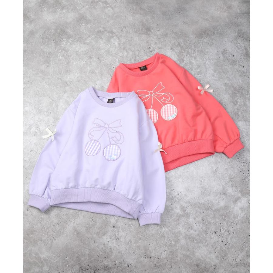 エマーブル AIMABLE ビビッグチェリートレーナー（裏毛） ( 100 110 120 130 140 ) 子ども服 キッズ 小学生 女の子 | DILASH | 05
