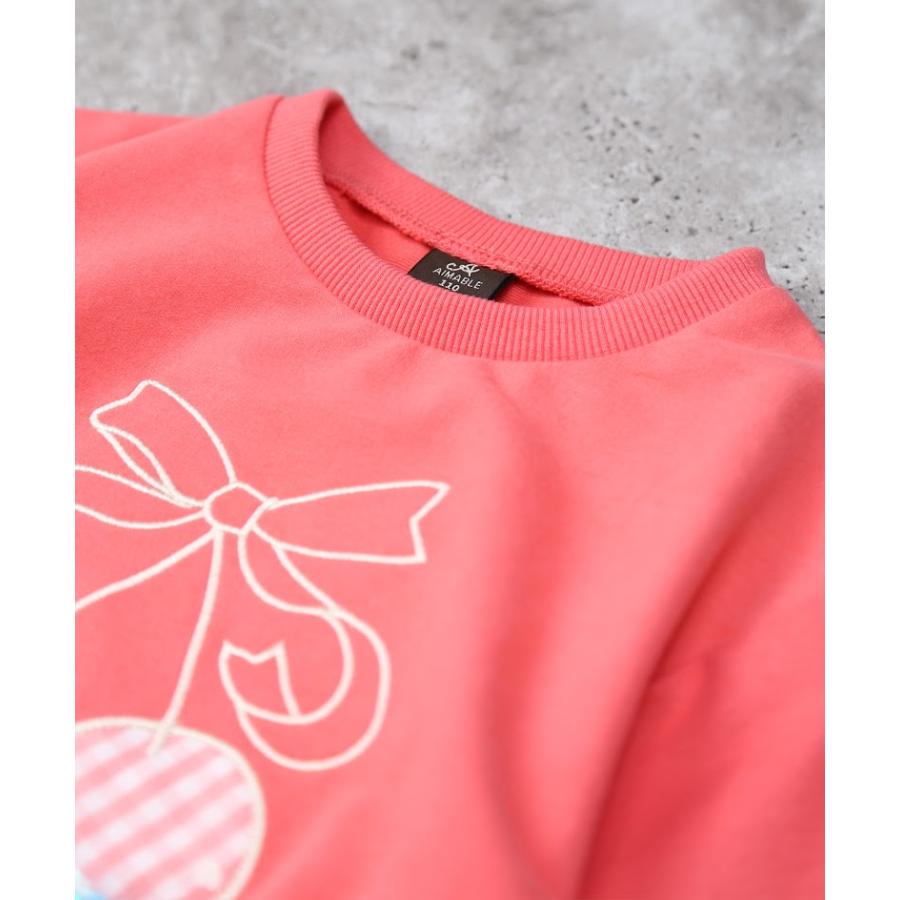 エマーブル AIMABLE ビビッグチェリートレーナー（裏毛） ( 100 110 120 130 140 ) 子ども服 キッズ 小学生 女の子 | DILASH | 06