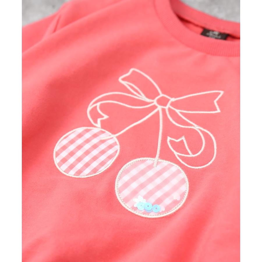 エマーブル AIMABLE ビビッグチェリートレーナー（裏毛） ( 100 110 120 130 140 ) 子ども服 キッズ 小学生 女の子 | DILASH | 07