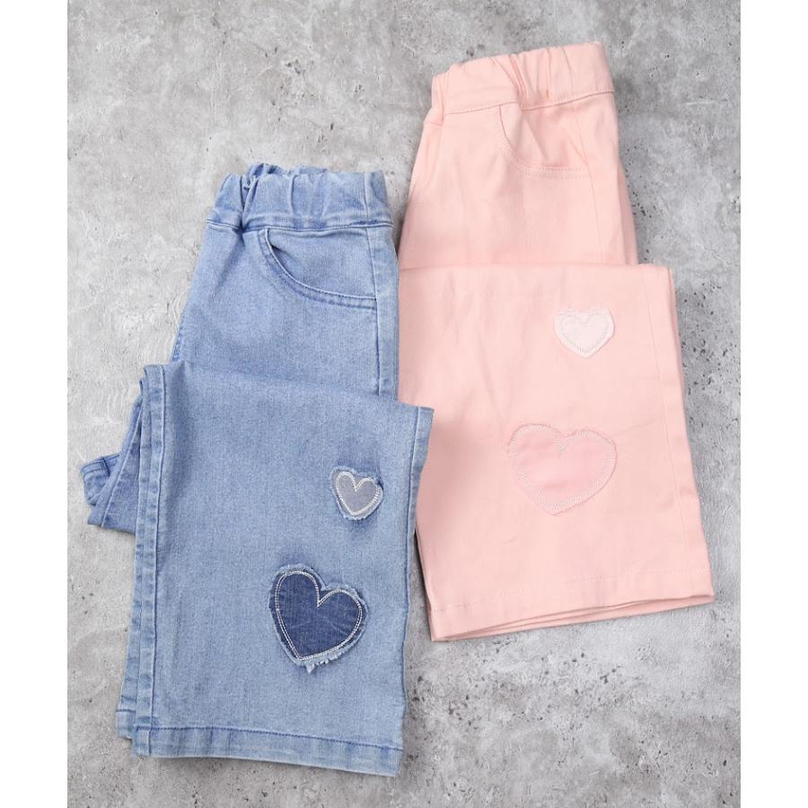 エマーブル AIMABLE ハートパッチワークパンツ ( 100 110 120 130 140 ) 子ども服 キッズ 小学生 女の子 長ズボン | DILASH | 05