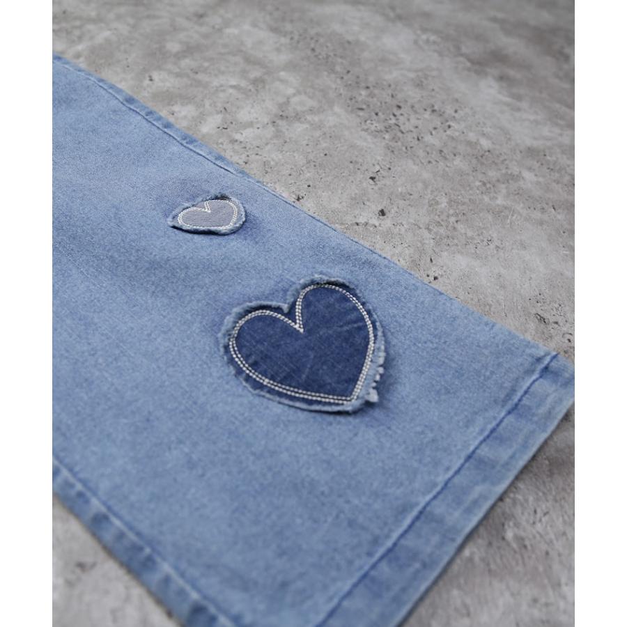 エマーブル AIMABLE ハートパッチワークパンツ ( 100 110 120 130 140 ) 子ども服 キッズ 小学生 女の子 長ズボン | DILASH | 07