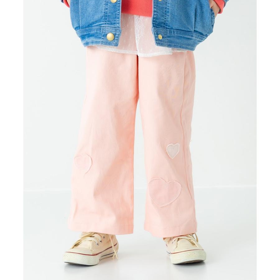 エマーブル AIMABLE ハートパッチワークパンツ ( 100 110 120 130 140 ) 子ども服 キッズ 小学生 女の子 長ズボン | DILASH | 09