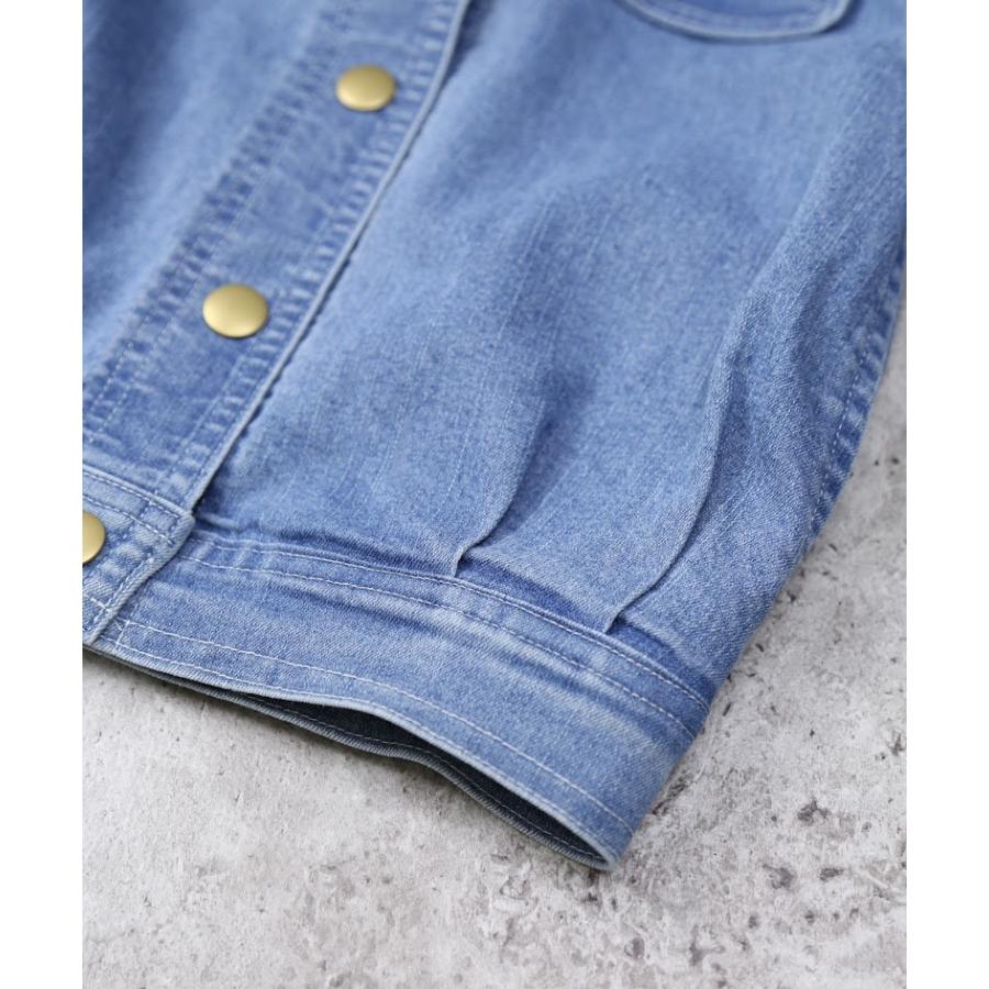 エマーブル AIMABLE デニムジャケット ( 100 110 120 130 140 ) 子ども服 キッズ 小学生 女の子 | DILASH | 08