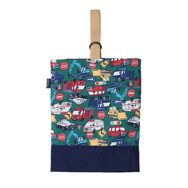 ●30％OFFセール●ラスト1点●キッズフォーレ　Kids Foret　はたらく車・恐竜　総柄シューズケース アウトレット | Kids Foret | 03