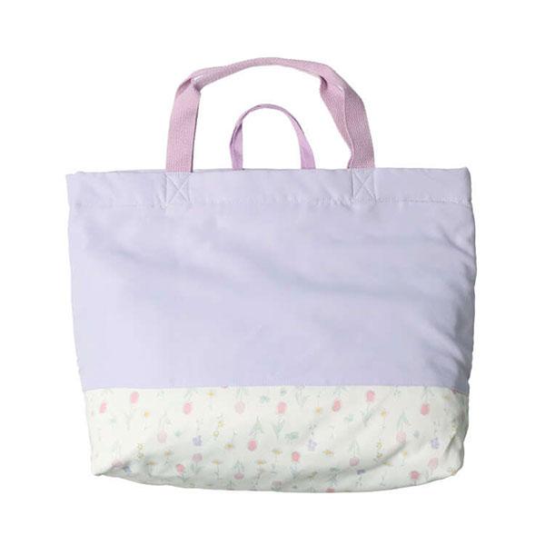 フォーレ Kids Foret 花・くま柄 フリル付きレッスンバッグ 手さげ袋 