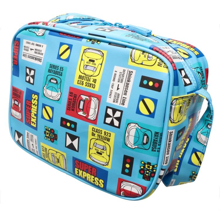 フォーレ　Kids Foret　JR新幹線電車総柄通園バック /丸高衣料 JRコラボ 子ども 男の子   入園 通園 かばん ショルダーバッグ 子鉄 車両 電鉄 | Kids Foret | 04