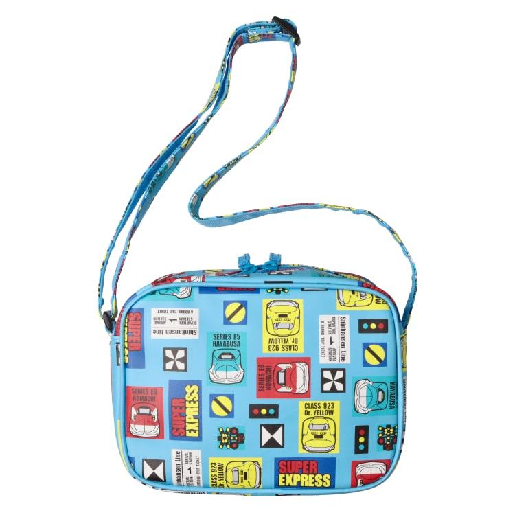 フォーレ　Kids Foret　JR新幹線電車総柄通園バック /丸高衣料 JRコラボ 子ども 男の子   入園 通園 かばん ショルダーバッグ 子鉄 車両 電鉄 | Kids Foret | 05