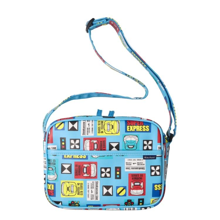 フォーレ　Kids Foret　JR新幹線電車総柄通園バック /丸高衣料 JRコラボ 子ども 男の子   入園 通園 かばん ショルダーバッグ 子鉄 車両 電鉄 | Kids Foret | 06