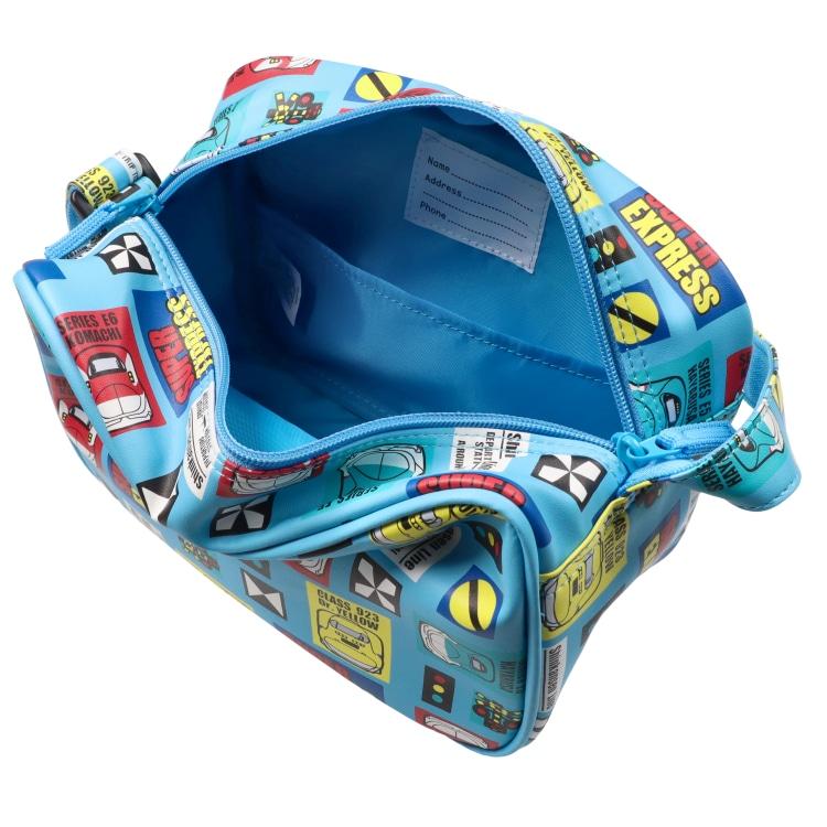 フォーレ　Kids Foret　JR新幹線電車総柄通園バック /丸高衣料 JRコラボ 子ども 男の子   入園 通園 かばん ショルダーバッグ 子鉄 車両 電鉄 | Kids Foret | 09