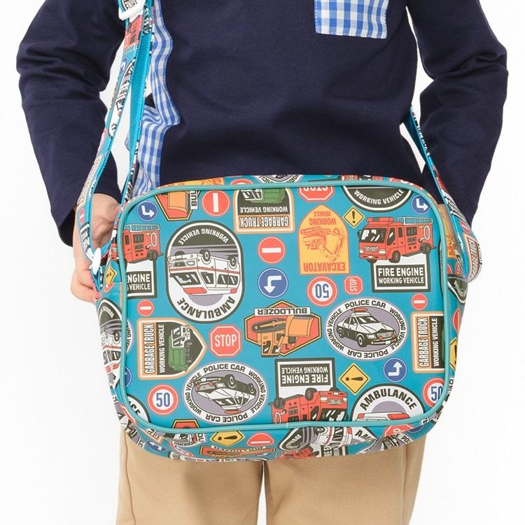 キッズフォーレ Kids Foret 働く車・恐竜総柄通園バッグ　( FREE ) キッズ 幼稚園 保育園 男の子 鞄 かばん バッグ | Kids Foret | 11