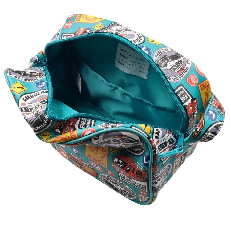 キッズフォーレ Kids Foret 働く車・恐竜総柄通園バッグ　( FREE ) キッズ 幼稚園 保育園 男の子 鞄 かばん バッグ | Kids Foret | 06