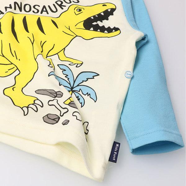 ●40％OFFセール●キッズフォーレ　Kids Foret　恐竜柄長袖長袖パジャマ(90cm）アウトレット ルームウェア | Kids Foret | 06