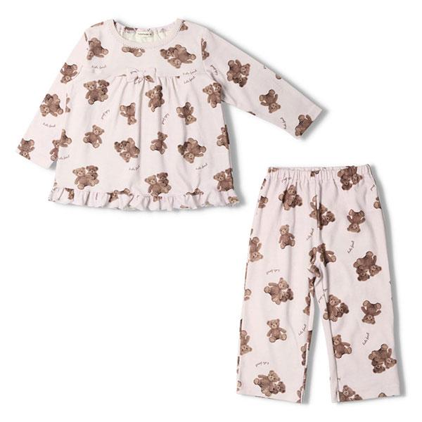 ●1000円均一セール●キッズフォーレ　Kids Foret　くま柄長袖パジャマ(100・110・120）幼児 キッズ アウトレット | Kids Foret | 02