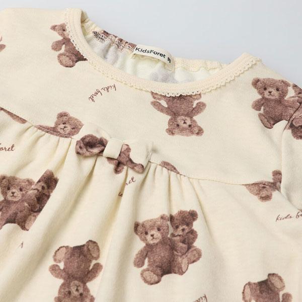 ●1000円均一セール●キッズフォーレ　Kids Foret　くま柄長袖パジャマ(100・110・120）幼児 キッズ アウトレット | Kids Foret | 05