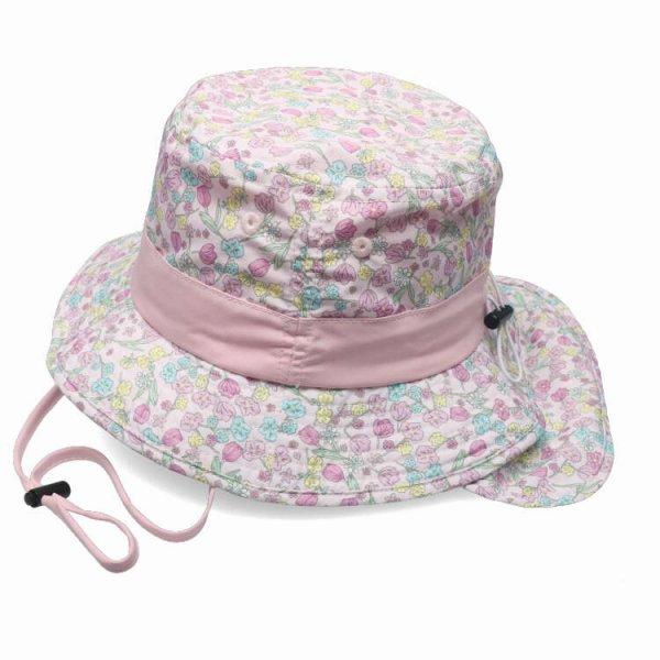 ●30％OFFセール●キッズフォーレ　Kids Foret　花柄 総柄 撥水 UVカット 加工 ハット 帽子　( 50cm 52cm 54cm 56cm ）アウトレット | Kids Foret | 04