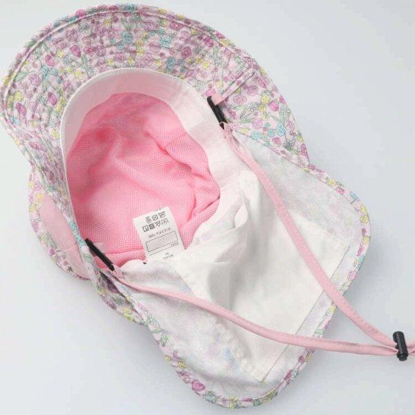 ●30％OFFセール●キッズフォーレ　Kids Foret　花柄 総柄 撥水 UVカット 加工 ハット 帽子　( 50cm 52cm 54cm 56cm ）アウトレット | Kids Foret | 05