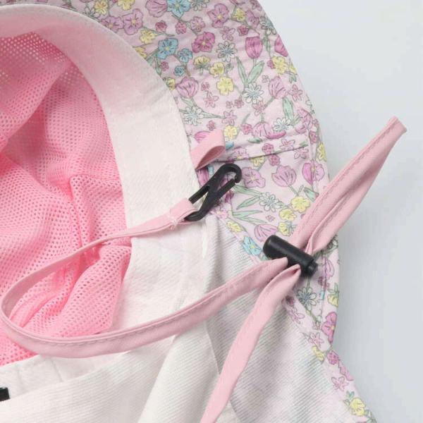 ●30％OFFセール●キッズフォーレ　Kids Foret　花柄 総柄 撥水 UVカット 加工 ハット 帽子　( 50cm 52cm 54cm 56cm ）アウトレット | Kids Foret | 06