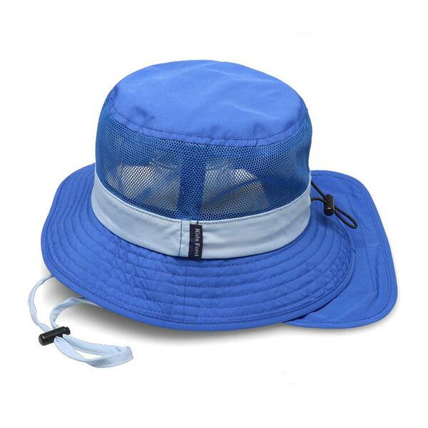 ●30％OFFセール●キッズフォーレ　Kids Foret　日よけたれ付き メッシュ 切替 撥水 ハット 帽子 ( 50cm 52cm 54cm 56cm ）アウトレット | Kids Foret | 02
