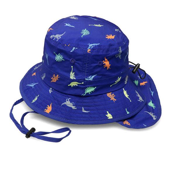 ●30％OFFセール●キッズフォーレ　Kids Foret　日よけたれ付き　総柄　撥水　ハット　帽子　( 50cm 52cm 54cm 56cm ）アウトレット | Kids Foret | 02