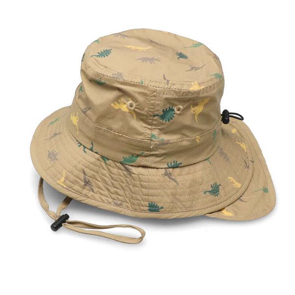●30％OFFセール●キッズフォーレ　Kids Foret　日よけたれ付き　総柄　撥水　ハット　帽子　( 50cm 52cm 54cm 56cm ）アウトレット | Kids Foret | 03