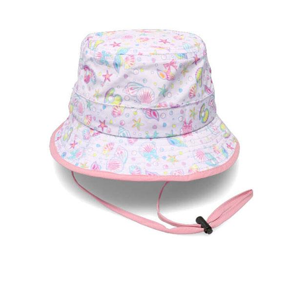 ●30％OFFセール●キッズフォーレ　Kids Foret　日よけたれ付き　総柄　撥水　ハット　帽子　( 50cm 52cm 54cm 56cm ）アウトレット | Kids Foret | 04