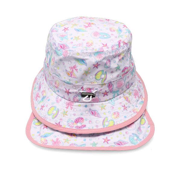 ●30％OFFセール●キッズフォーレ　Kids Foret　日よけたれ付き　総柄　撥水　ハット　帽子　( 50cm 52cm 54cm 56cm ）アウトレット | Kids Foret | 05