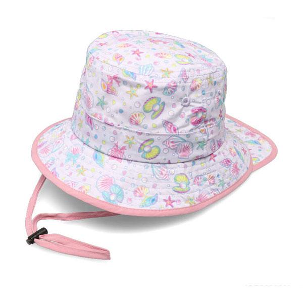 ●30％OFFセール●キッズフォーレ　Kids Foret　日よけたれ付き　総柄　撥水　ハット　帽子　( 50cm 52cm 54cm 56cm ）アウトレット | Kids Foret | 06