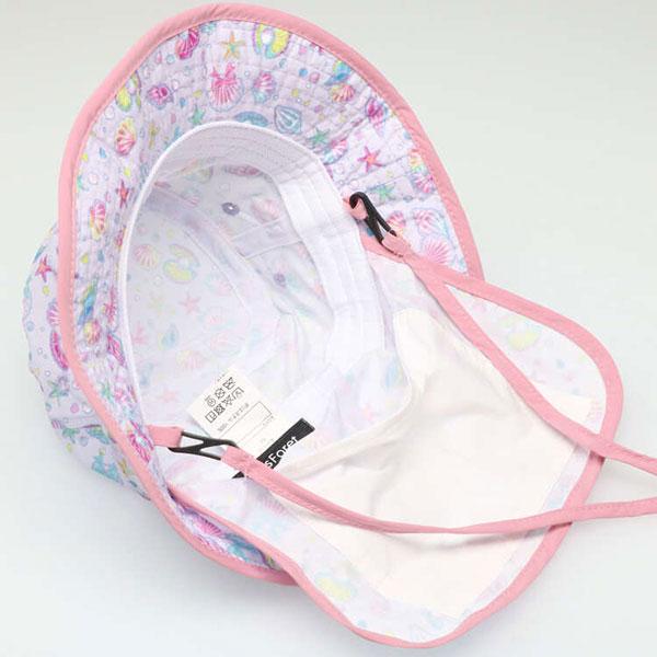 ●30％OFFセール●キッズフォーレ　Kids Foret　日よけたれ付き　総柄　撥水　ハット　帽子　( 50cm 52cm 54cm 56cm ）アウトレット | Kids Foret | 07