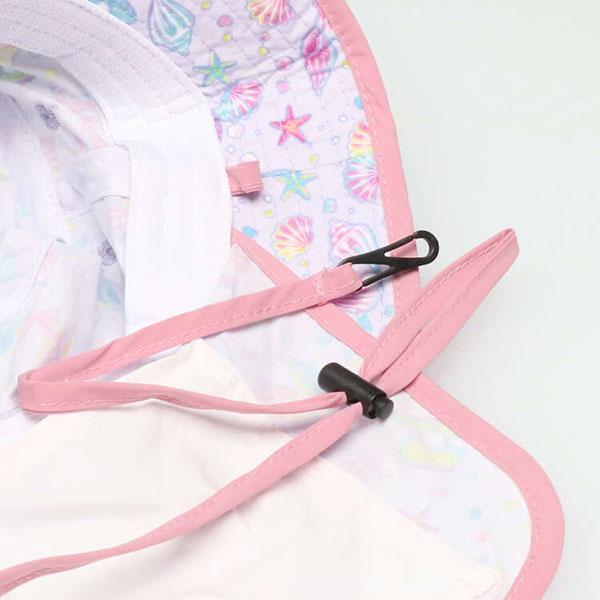 ●30％OFFセール●キッズフォーレ　Kids Foret　日よけたれ付き　総柄　撥水　ハット　帽子　( 50cm 52cm 54cm 56cm ）アウトレット | Kids Foret | 08