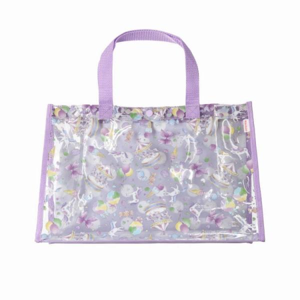 ●31％OFFセール●キッズフォーレ　Kids Foret　女の子　総柄プールバッグ(FREE）アウトレット セール スイミング 水泳授業 通園 通学 | Kids Foret | 01