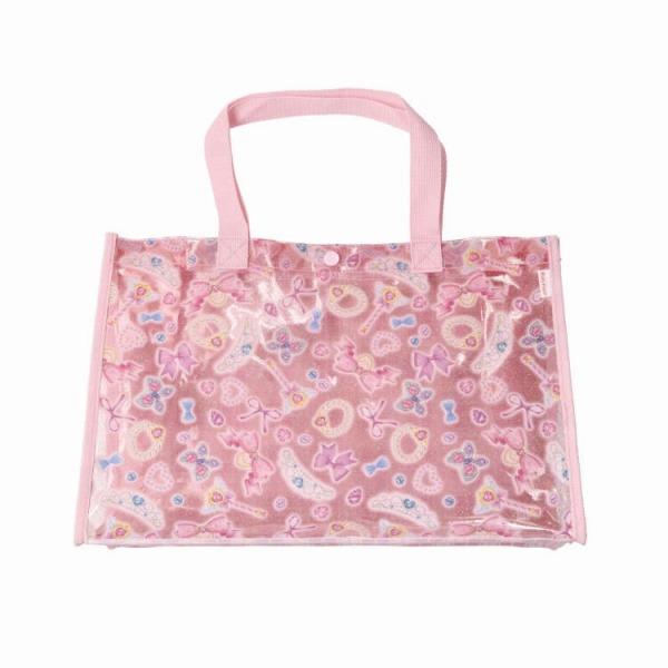 ●31％OFFセール●キッズフォーレ　Kids Foret　女の子　総柄プールバッグ(FREE）アウトレット セール スイミング 水泳授業 通園 通学 | Kids Foret | 07