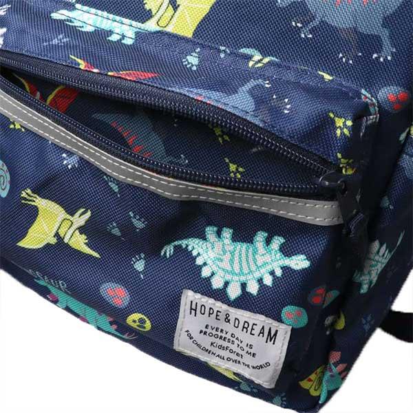 キッズフォーレ　Kids Foret　恐竜・ユニコーン総柄撥水加工リュック　通園バッグ（L・LL） | Kids Foret | 10