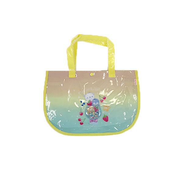 ●30％OFFセール●キッズフォーレ　Kids Foret　スパンコール付きプールバッグ　ビニールバッグ（Free）アウトレット セール 女の子 プール スイミング かばん | Kids Foret | 01